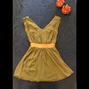 Green olive dress